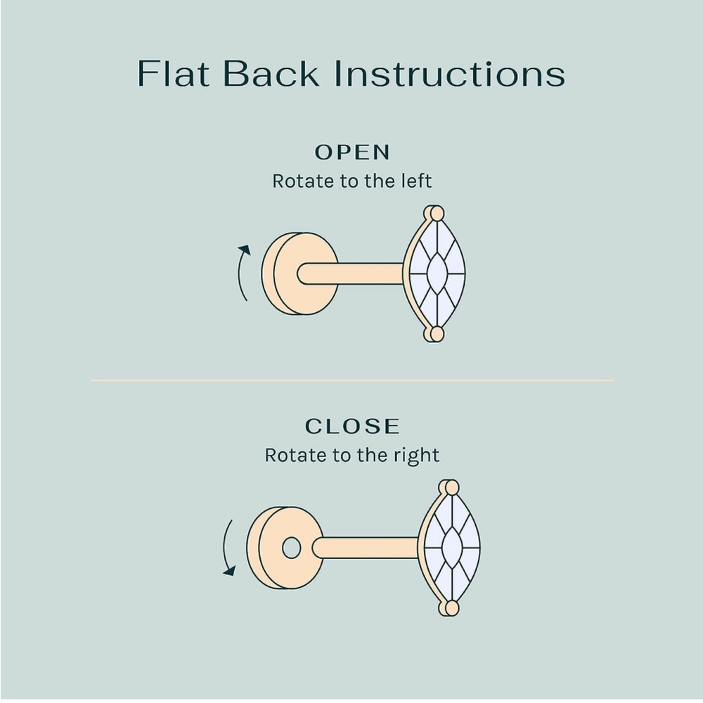 Solid 925 Sterling Silver Post Cubic Zirconia Stud - image 4